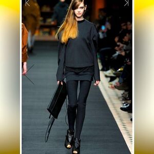 KUHO grey designer luxury knit formal dress winter Korean spring